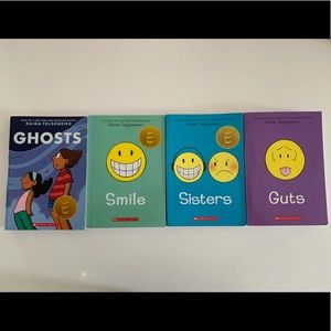Raina T- Novels SMILE, GHOSTS, GUTS, SISTERS
